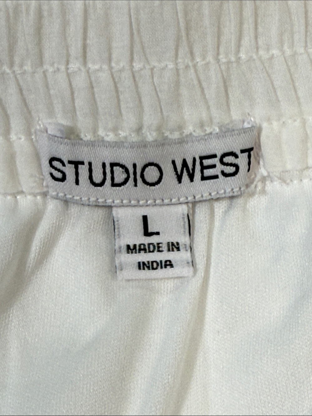 Studio West White Eyelet Tiered Midi Skirt with Scalloped Hem - Picture 4 of 5